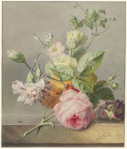 Kwiatowa martwa natura. Około 1800-25