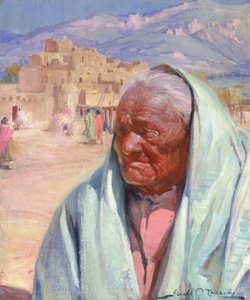 Antonio Concha, Stary człowiek z Taos, 1924. autorstwa Gerald Cassidy