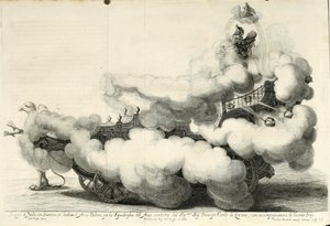 Zwycięski spór powietrza i wody. Radosne święto na koniu - Rydwan (1667) autorstwa Gerard Bouttats