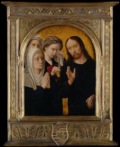 Chrystus żegnający się ze swoją Matką, ok. godz. 1500. autorstwa Gerard David