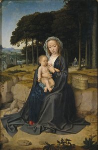 Odpocznij w ucieczce do Egiptu, ok. 1515 autorstwa Gerard David