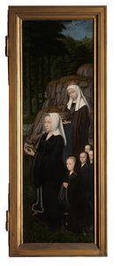 Prawy panel Chrztu Chrystusa, ok. 1502-08 (olej na desce) autorstwa Gerard David