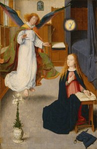 Zwiastowanie, ok. 1490 (olej na desce dębowej) autorstwa Gerard David