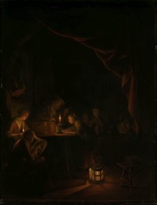 Szkoła wieczorowa autorstwa Gerrit Dou