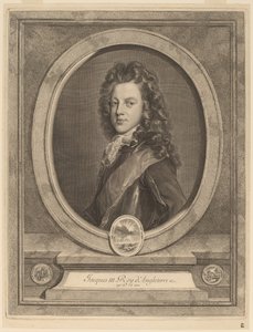 Jakub III, książę Walii autorstwa Gerard Edelinck after François de Troy