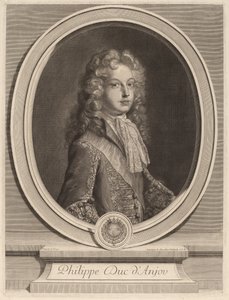 Filip, książę Andegaweński autorstwa Gerard Edelinck after François de Troy