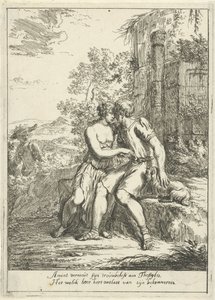 Aminta i Thestylis autorstwa Gerard Hoet (I)