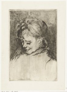 Portret dziewczynki po lewej