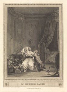 Późna pokuta autorstwa Gerard Rene Le Vilain after Nicolas Lavreince