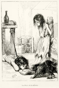 Żałosne dzieci, ilustracja z "L"Annee Illustree", 1868 autorstwa Gerard Seguin
