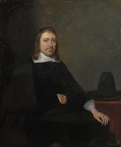 Portret siedzącego mężczyzny, koniec lat pięćdziesiątych lub początek lat sześćdziesiątych XVII wieku.