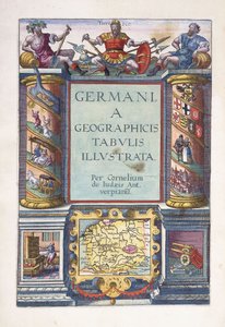 Strona tytułowa do części 2, „Ilustrowane mapy geograficzne Germanii”, 1593