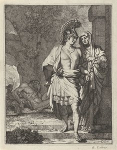 Aeneas en de Sibille van Cumae autorstwa Gerard de Lairesse