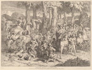Semiramis na polowaniu na lwa autorstwa Gerard de Lairesse