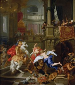 Wypędzenie Heliodora ze Świątyni, 1674 autorstwa Gerard de Lairesse