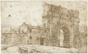Północna strona Łuku Konstantyna, Rzym