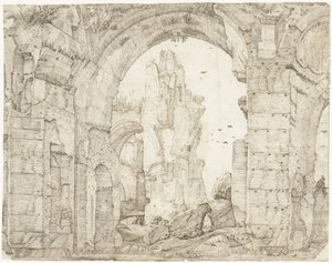 Ruïnes van de Therme van Caracalla, Rzym autorstwa Gerard ter Borch (I)