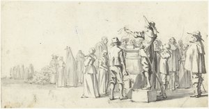 Spiker na rynku autorstwa Gerard ter Borch (II)