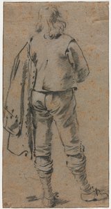 Stojący mężczyzna widziany z tyłu autorstwa Gerard ter Borch