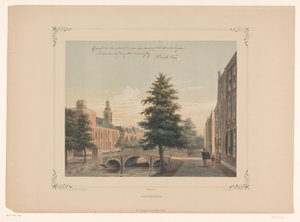 Widok na Rapenburg w Leiden Rapenburg (tytuł na obiekcie)