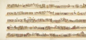 Procesja historyczna, która odbyła się w Rotterdamie 21 maja 1874 r. (tytuł na obiekcie)
