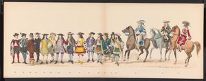 Maskarada studentów z Leiden, 1875 (tablica 16) Maskarada zorganizowana przez członków korpusu studenckiego Leiden 15 czerwca 1875 roku z okazji 300-lecia Leidsche Hoogeschool, przedstawiająca Leidsche Hoogeschool, przedstawioną na autorstwa Gerardus Johannes Bos