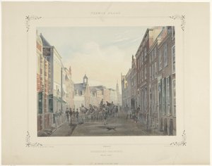 Społeczność studencka przy Breedestraat w Leiden autorstwa Gerardus Johannes Bos
