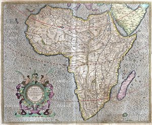 Afryka autorstwa Gerardus Mercator