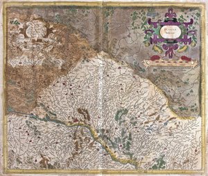 Alzacja, Francja (grawerowanie autorstwa Gerardus Mercator