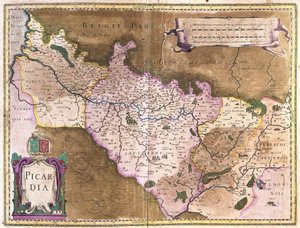 Belgia (grawerowanie autorstwa Gerardus Mercator