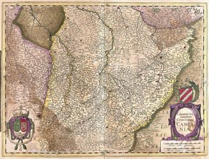 Szampan, Francja (grawerowanie autorstwa Gerardus Mercator