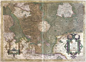 Kolonia, Waldeck (Hesja), Niemcy (Grawerowanie autorstwa Gerardus Mercator
