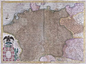 Niemcy (grawerowanie autorstwa Gerardus Mercator