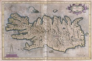 Islandia autorstwa Gerardus Mercator