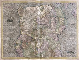 Irlandia autorstwa Gerardus Mercator