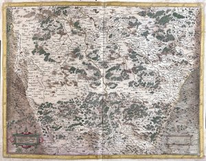 Lotaryngia, Francja (grawerowanie autorstwa Gerardus Mercator