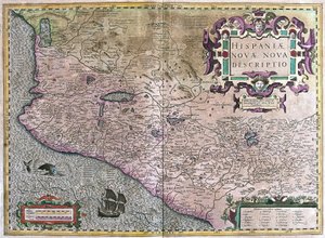 Meksyk (grawerowanie autorstwa Gerardus Mercator