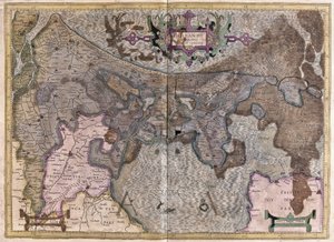 Holandia (grawerowanie autorstwa Gerardus Mercator