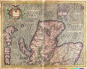 Południowa Szkocja, Wielka Brytania autorstwa Gerardus Mercator