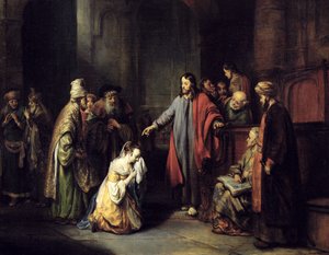 Chrystus i cudzołożnica, 1653