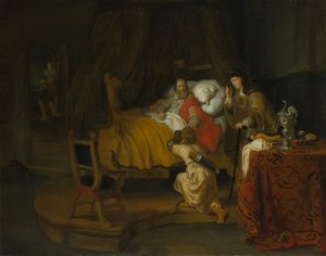 Izaak błogosławi Jakuba, 1642. autorstwa Gerbrand van den Eeckhout