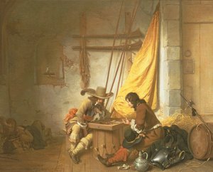 Żołnierze grający Tric-Trac, 1653