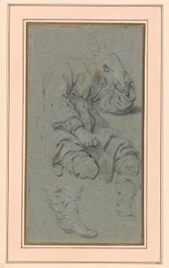 Studium siedzącego mężczyzny do postaci z obrazu Proroka Elizeusza i Szunamitki na Górze Karmel (Muzeum Narodowe, Warszawa inw. M.Ob.551 MNW) autorstwa Gerbrand van den Eeckhout