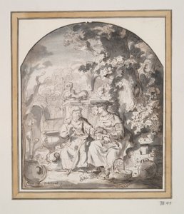Vertumnus i Pomona autorstwa Gerbrand van den Eeckhout