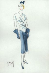 Moda damska 1931, spódnica i bluzka / G.Hartung