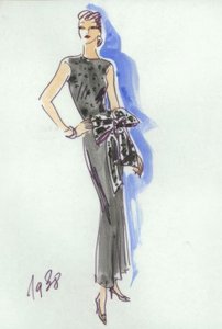 Moda damska 1938, suknia wieczorowa / Gerd Hartung