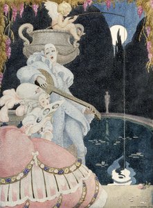 Elegancki i Pierrot autorstwa Gerda Marie Frederike Wegener