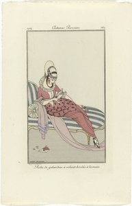 Journal des Dames et des Modes, Costumes Parisiens, 1914, nr 162: Gabardin (...) autorstwa Gerda Wegener