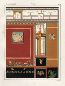 Ariadna patrzy, jak łódź Tezeusza wypływa z wyspy Naxos. Mural z triclinium w sklepie/mieszkaniu w Regio IX.II.5 w Pompejach. Chromolitografia Victora Steegera na podstawie ilustracji Geremii Discanno z Emile Presuhn (1844-1878) The Most Beau