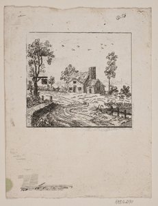 Krajobraz z karczmą autorstwa Gerhard Ludvig Lahde